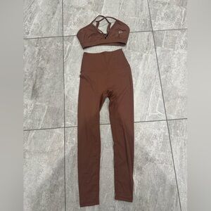 What Waist Brown Workout Set